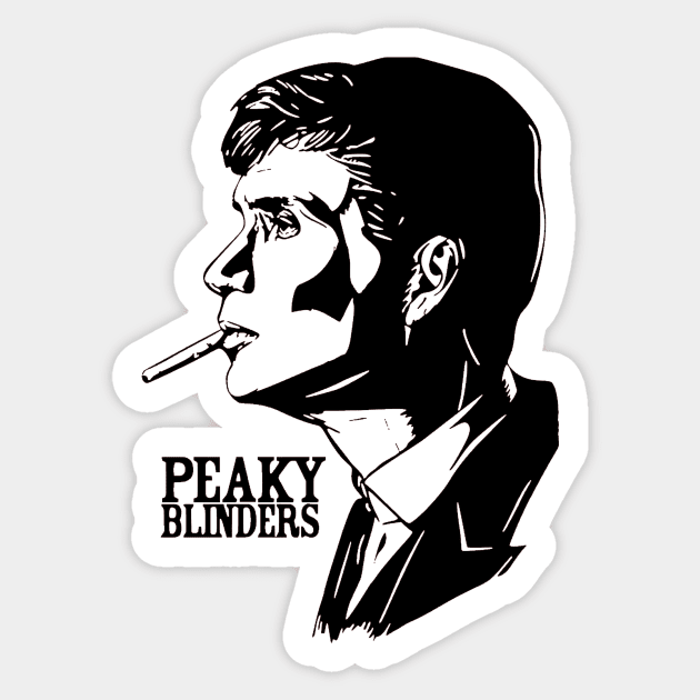 Tommy Shelby Peaky Blinders Sticker by OtakuPapercraft